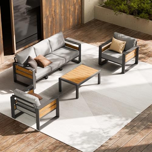 ZANDOR Aluminum Outdoor Patio Furniture Set